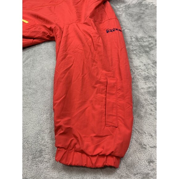 Vintage Eddie Bauer Jacket Womens Large Red Nylon Fleece Lined USA Made 90s Y2K - Picture 12 of 14